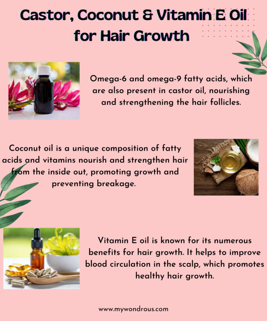 Castor Oil and Coconut Oil for Hair
