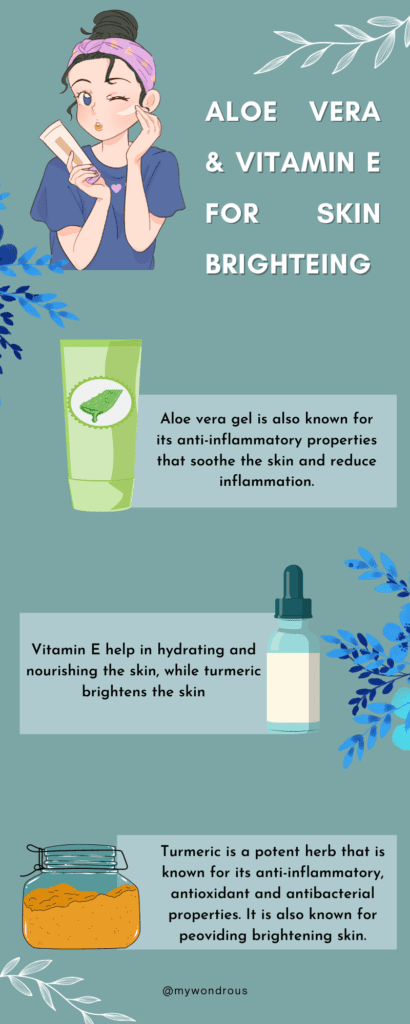 Aloe vera gel with vitamin E