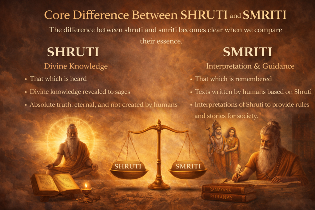 Difference Between Shruti and Smriti